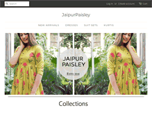 Tablet Screenshot of jaipurpaisley.com